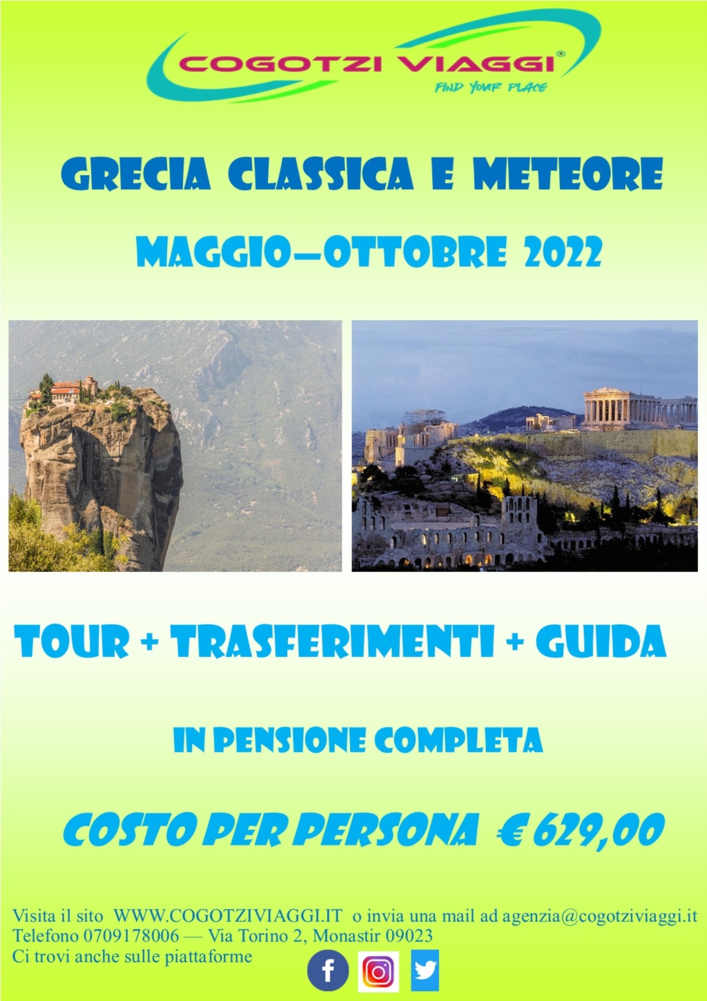 TOUR GRECIA CLASSICA E METEORE